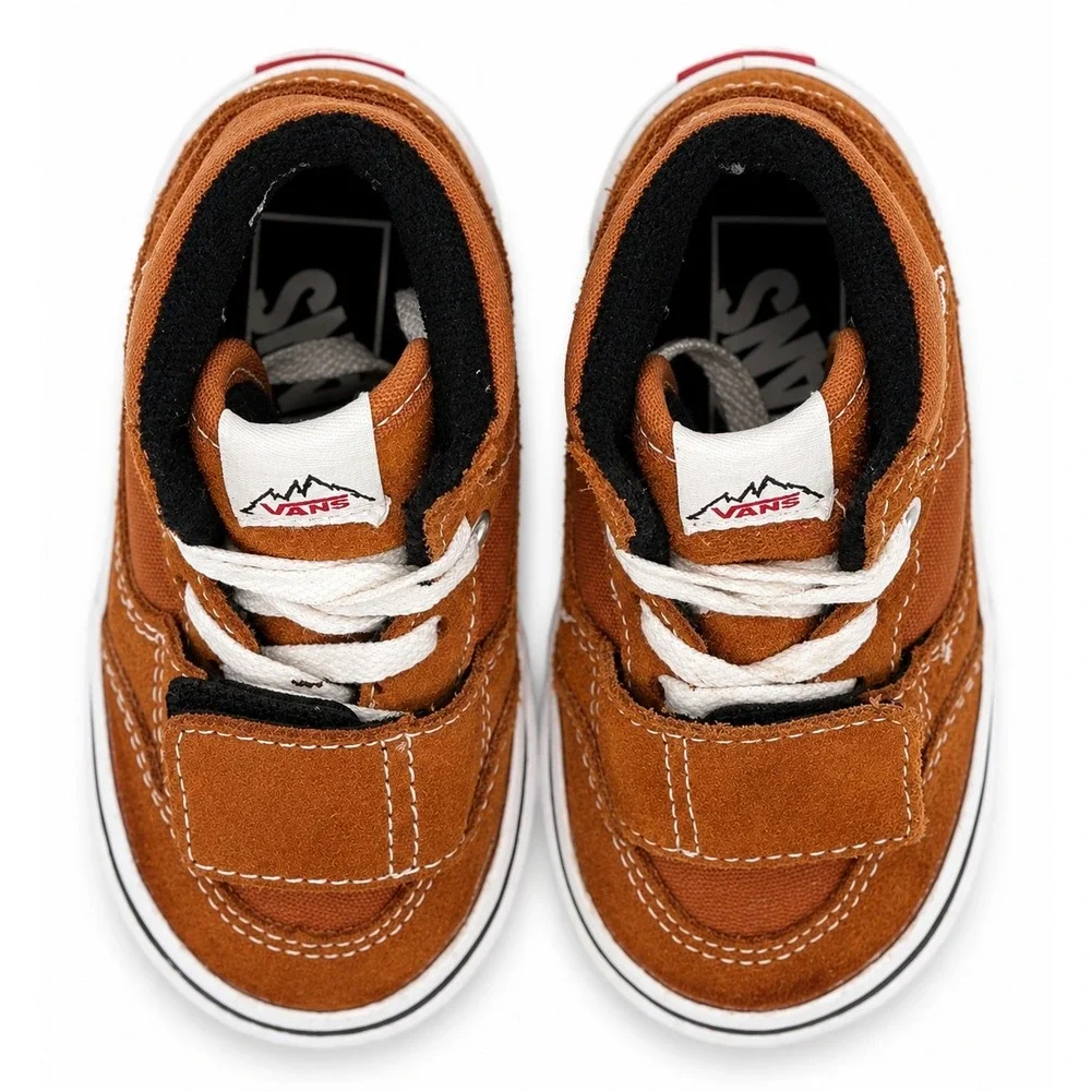Vans MTE Mountain Edition Toddler Boys Size 5 Brown Suede Hook Loop Skate Shoes